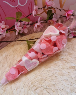 Bolsa de chucherías rosas