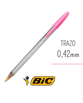 Boligrafo Bic rosa Cristal Fun