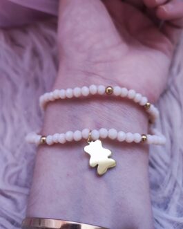 Pulsera osito o corazón acero