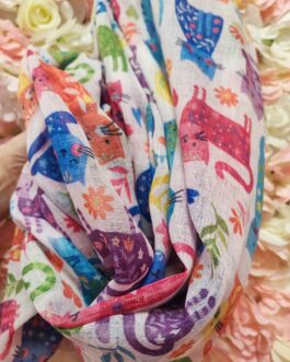 Pañuelo gatos colores