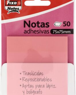 Post-it translúcidos rosa pastel