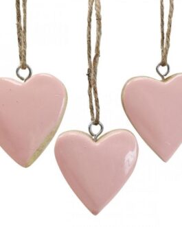 Colgante corazón de madera