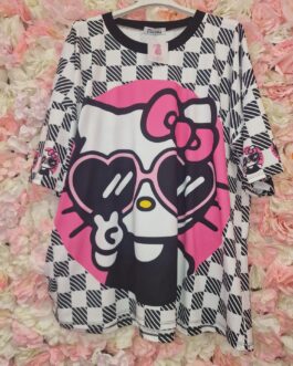 Camiseta Hello Kitty cuadros