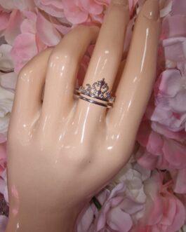 Anillo corona princesa plateado