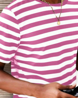 Camiseta unisex Rayas rosas