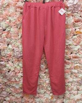 Pantalón fucsia texturizado curvy