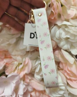 Llavero florecitas rosas