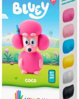 Hey Clay Modela a Coco de Bluey