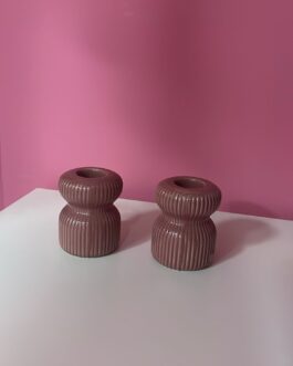 Portavelas ferrero rosa