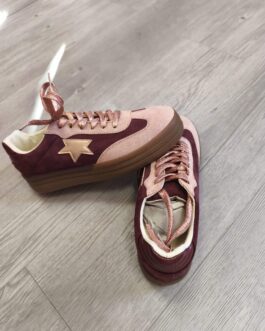 Zapatillas estrella vino