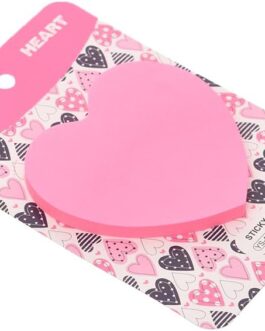 Post-it corazón rosa
