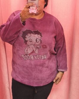 Sudadera curvy Betty Boop brillo