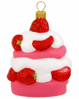 Adorno navidad pastel de fresas