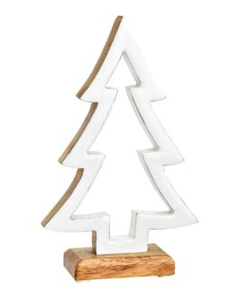 Árbol decorativo madera blanco