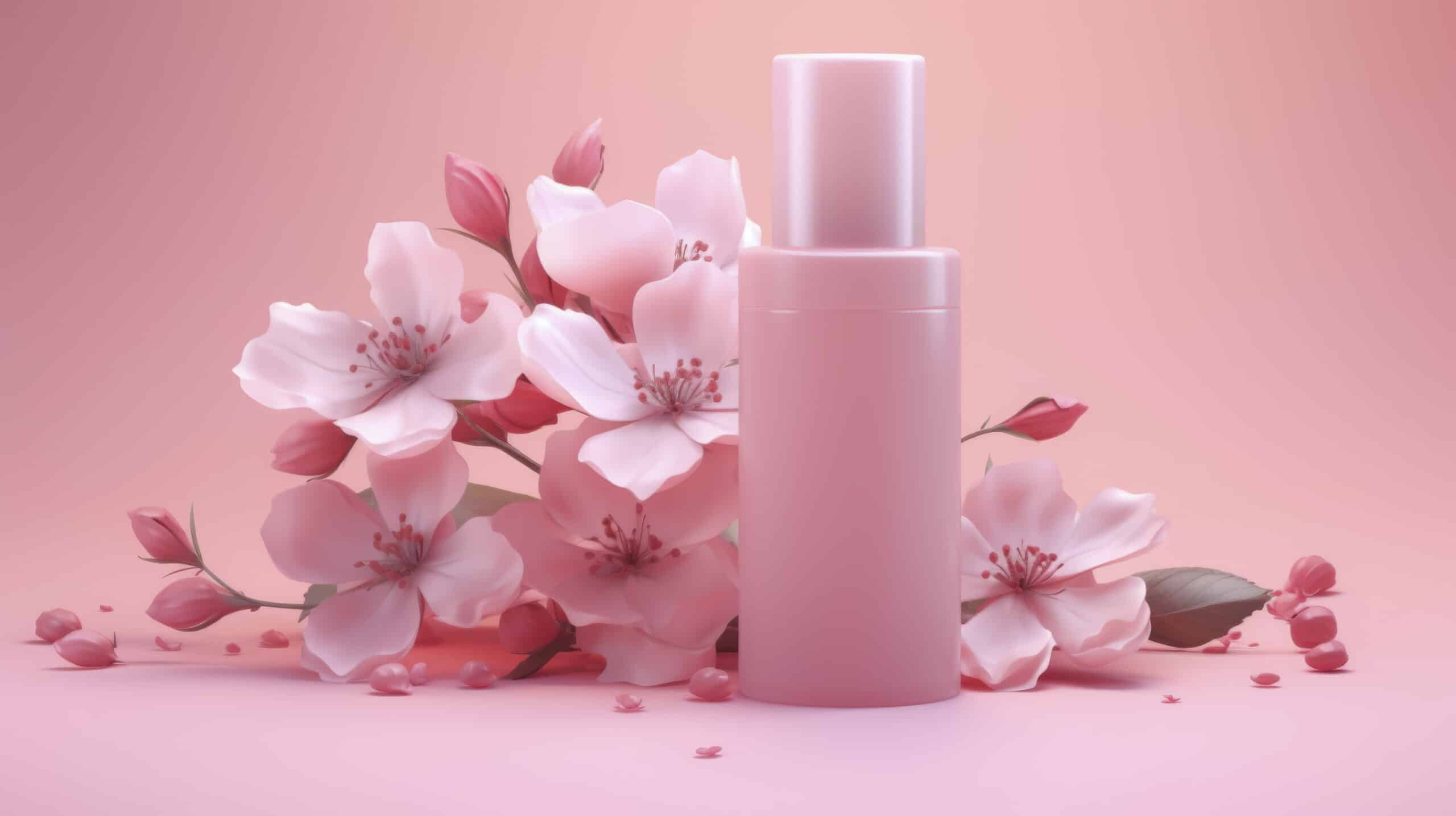 Elementos de papelería como libreta, folios, calculadora, bolígrafos, etc, de color rosa sobre un fondo rosa